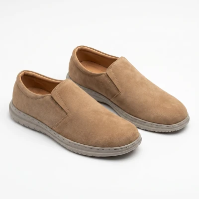Brown Casual Semi-Formal Suede Leather Shoe for Men