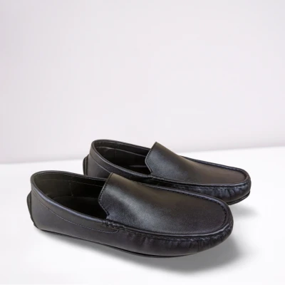 Black Leather Loafer