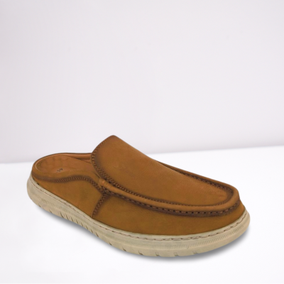 Men’s Brown Leather Half Loafers