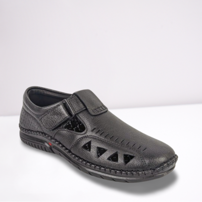 Black Sacchi Genuine Leather Shoes for Men